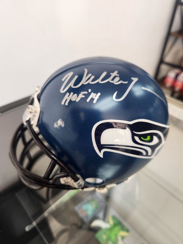 Walter Jones HOF Seahawks Autographed Mini-Helmet