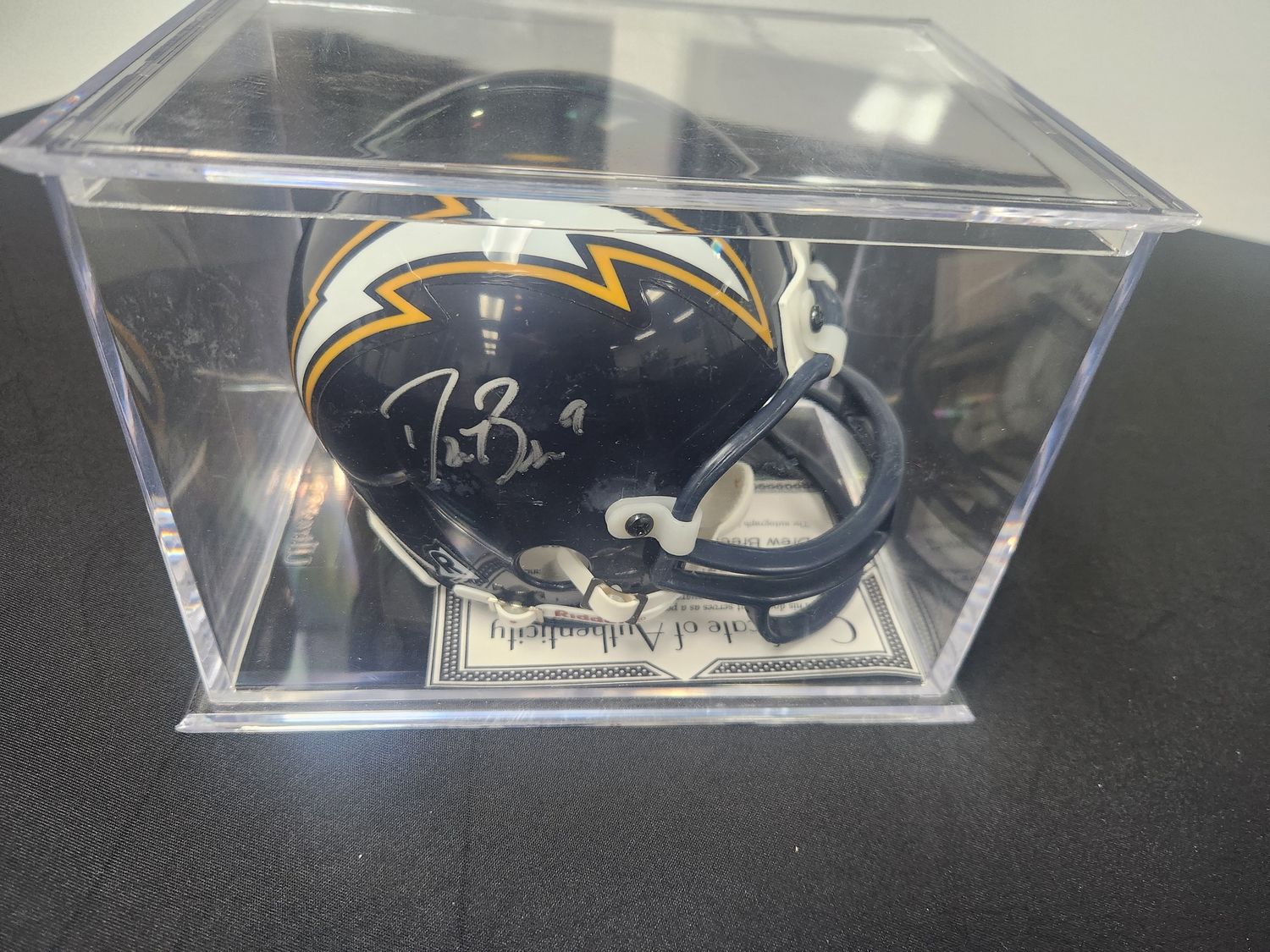 Drew Brees / LaDainian Tomlinson Autographed Chargers Mini Helmet