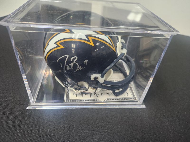 Drew Brees / LaDainian Tomlinson Autographed Chargers Mini Helmet