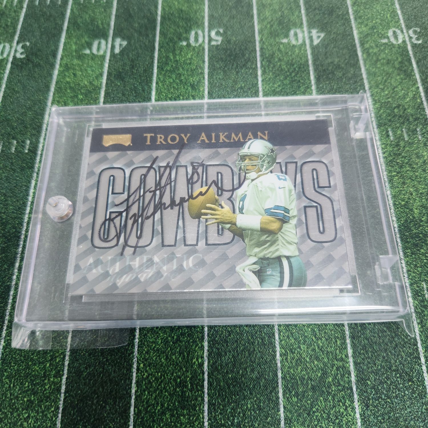 Troy Aikman RARE 1999 Playoff Authentic Signatures #d /250