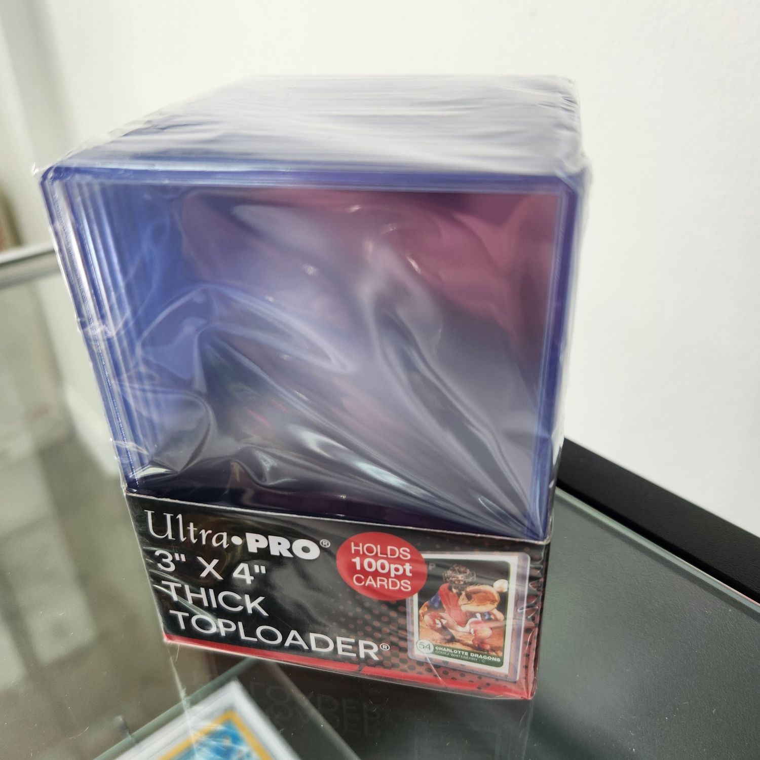 Ultra Pro 3" X 4" Thick Top Loaders holds 100pt cards