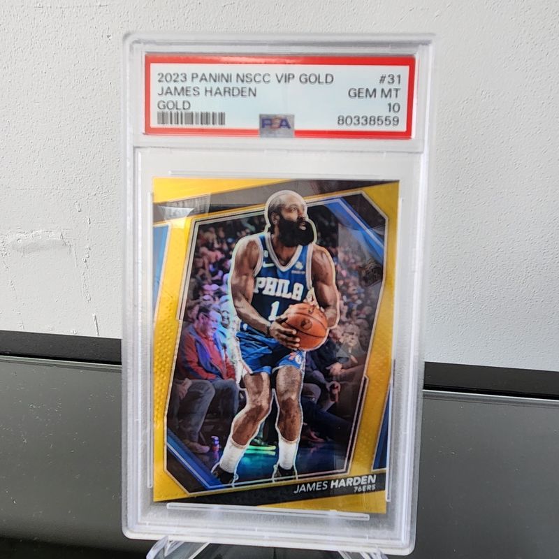 2023 Panini The National NSCC VIP Gold James Harden PSA 10