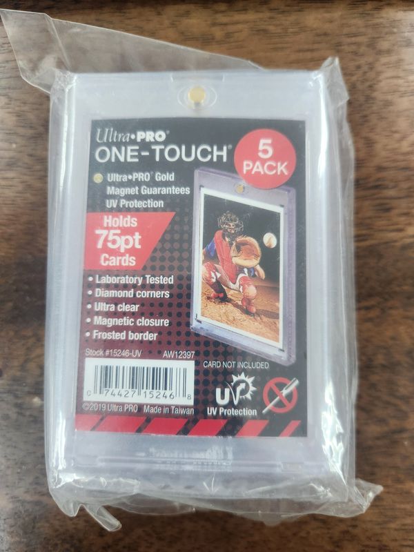 5 PK - Ultra Pro Thick One-Touch 75pt Card Holder