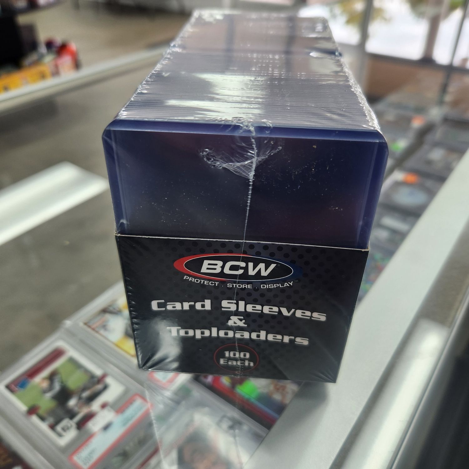 100 Count Pack BCW Top Loaders with Sleeves