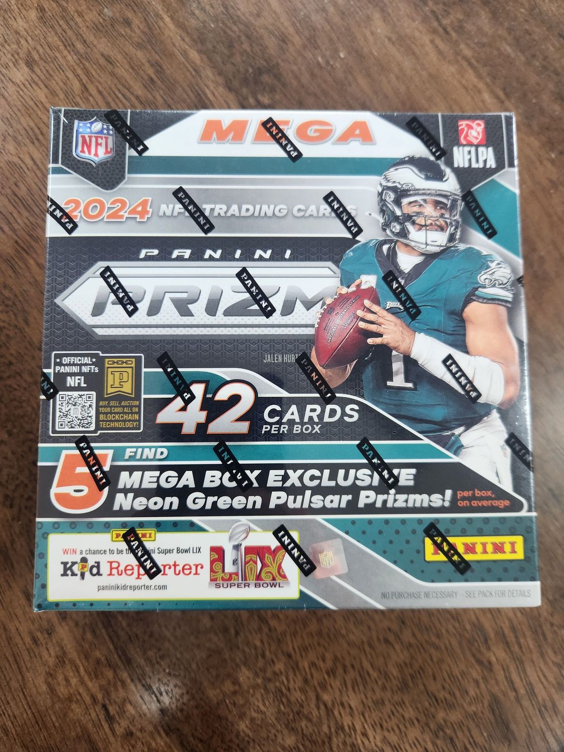 2024 Mega Box Panini Prizm Football - Neon Green Pulsar