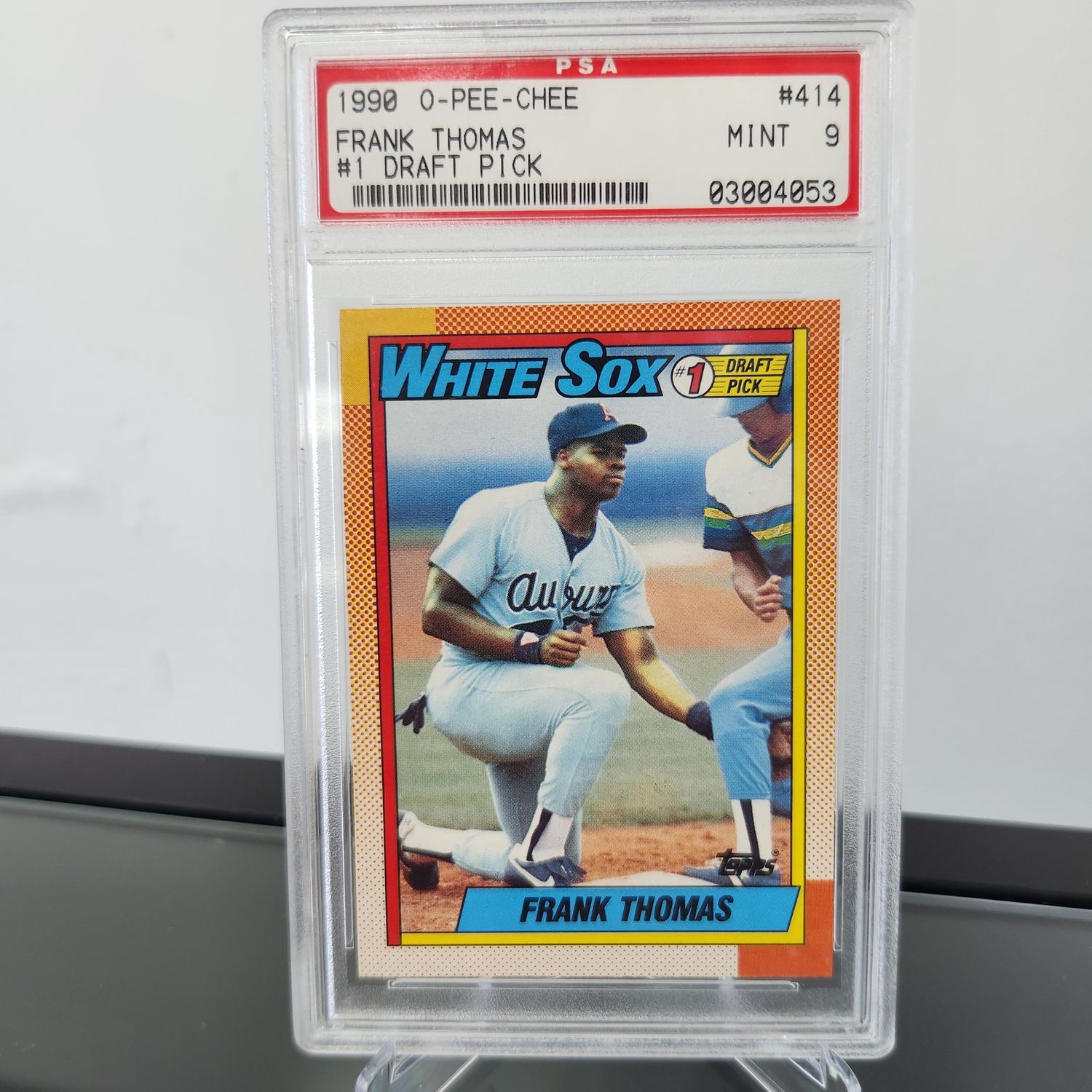 1990 O Pee Chee Frank Thomas #414 PSA 9
