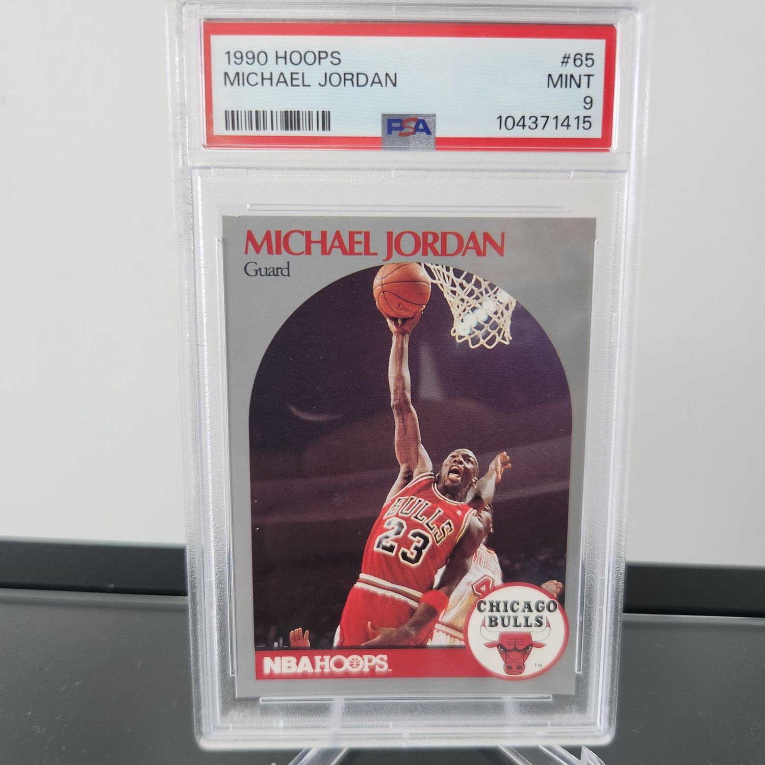 1990-91 NBA Hoops Michael Jordan #65 PSA 9