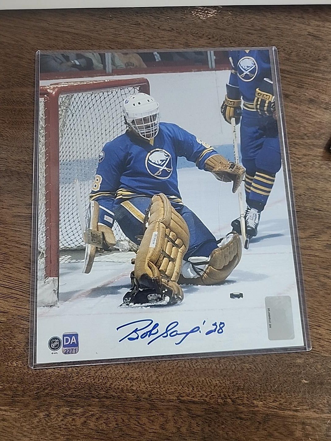 Bob Sauve Buffalo Sabres Autographed 8x 10 with COA