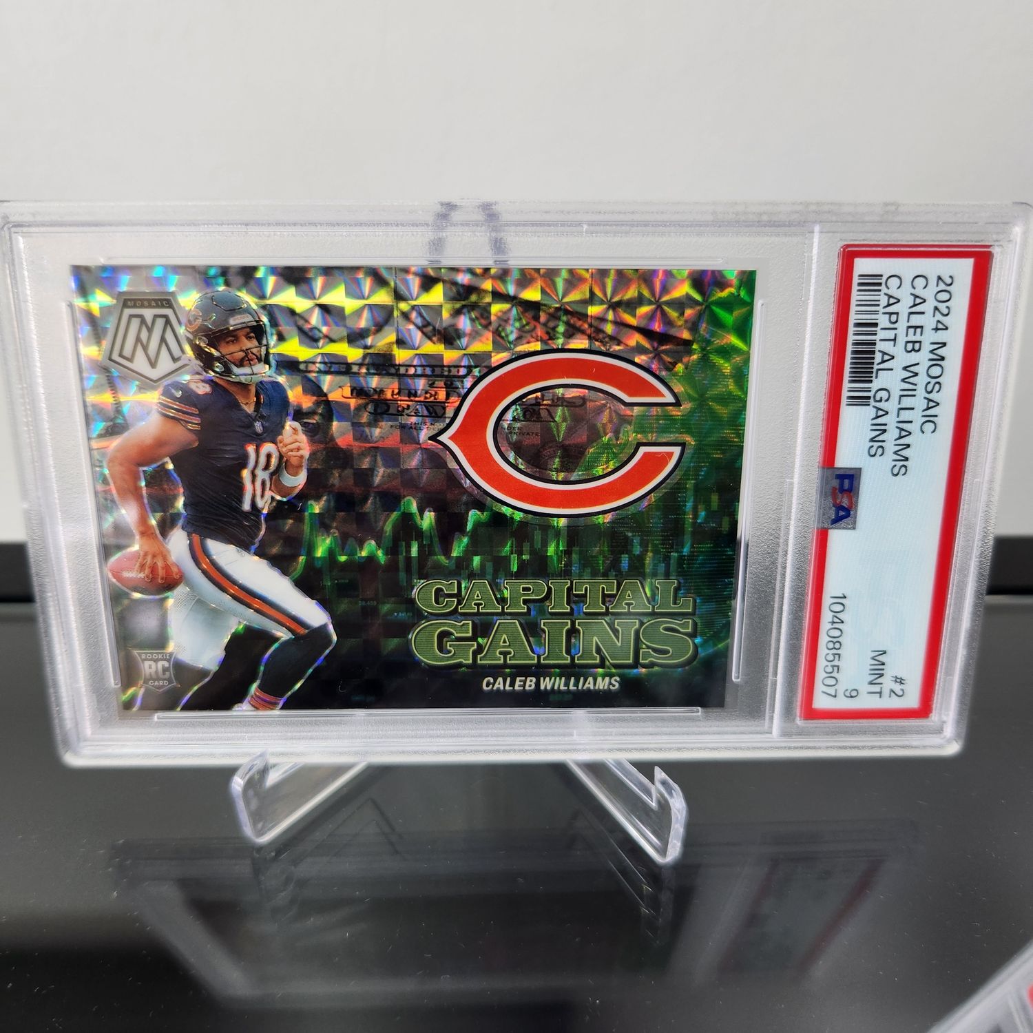 2024 Mosaic Caleb Williams RC Capital Gains PSA 9