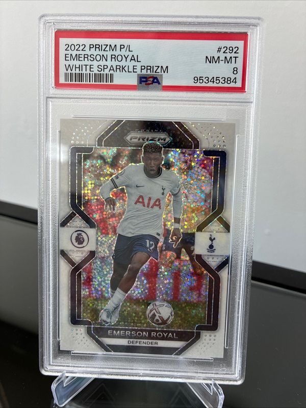 2022 Prizm P/L Emerson Royal White Sparkle Prizm PSA 8