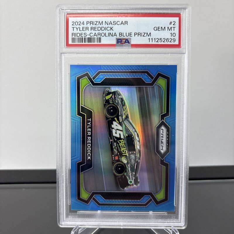 2024 Prizm Tyler Reddick Blue #2 #d /49 PSA 10