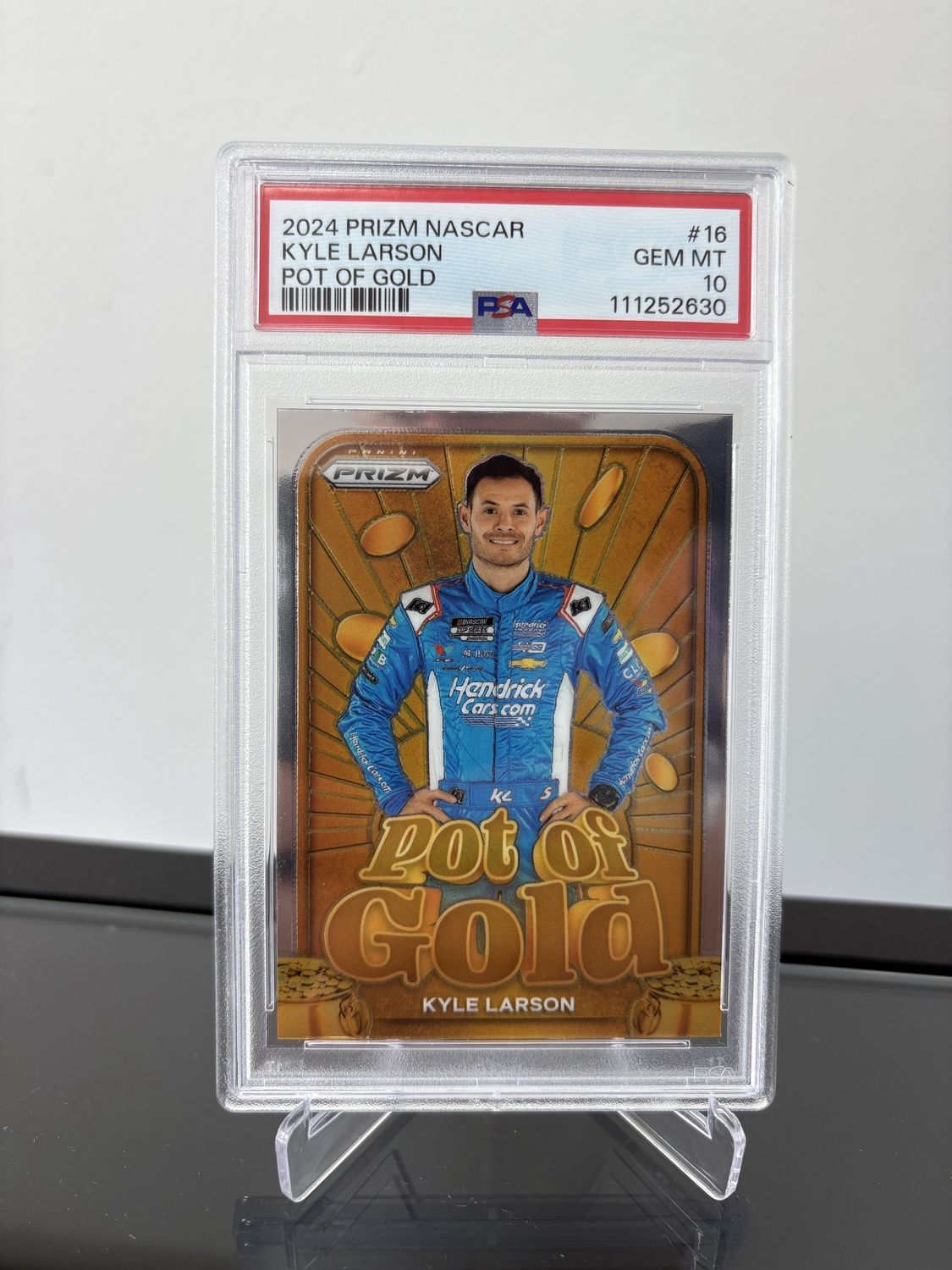 2024 Prizm Racing Kyle Larson Pot of Gold PSA 10