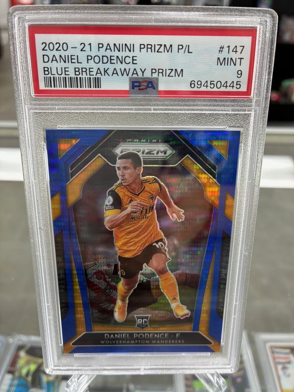 2020-21 Panini Prizm Daniel Podence blue breakaway psa 9