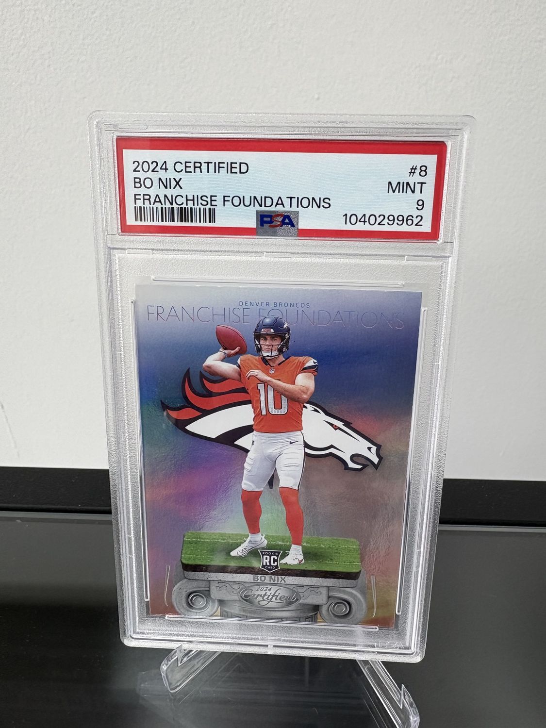 2024 Certified Bo Nix Franchise Foundations PSA 9