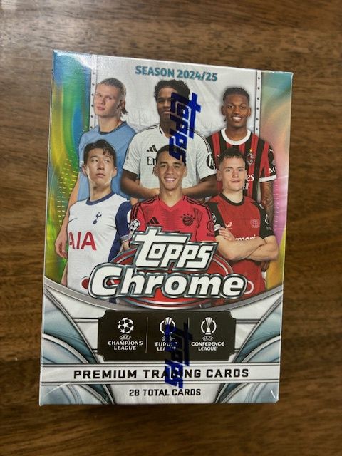 2024-25 Topps Chrome UEFA Club Competitions Soccer Blaster Box