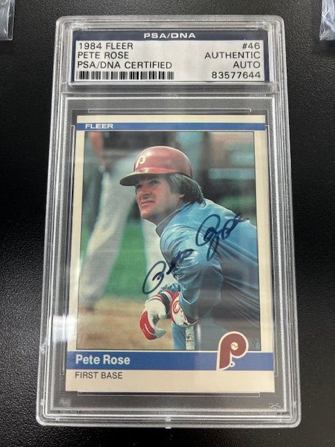 1984 Fleer Pete Rose #46   PSA/DNA Authentic