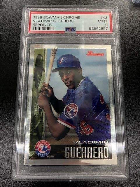 1998 Bowman Vladimir Guerrero Reprints #43  PSA 9 MINT
