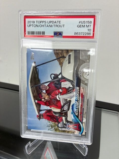 2018 Topps Update Upton/Ohtani/Trout #US 158  PSA 10 GEM MT