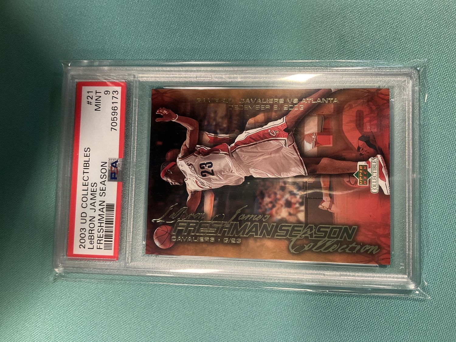 2003 UD lebron psa 9