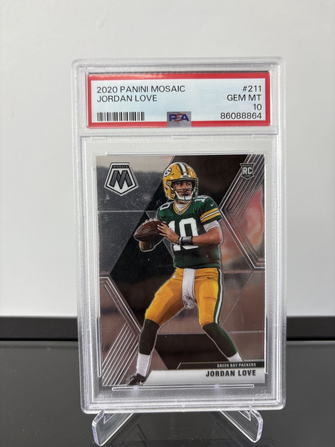 2020 Mosaic JOrdan Love #211 PSA 10