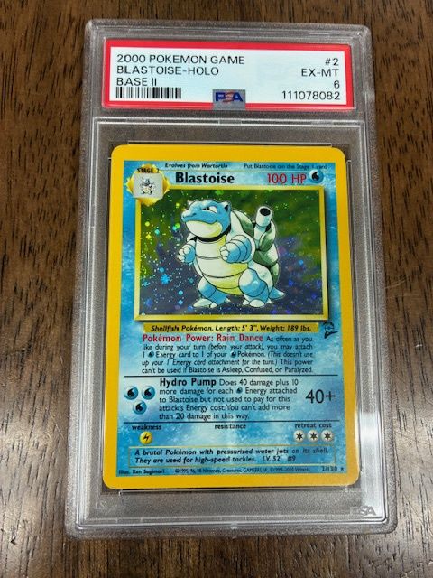 2000 Pokemon Game Blastoise - Holo Base II PSA 6