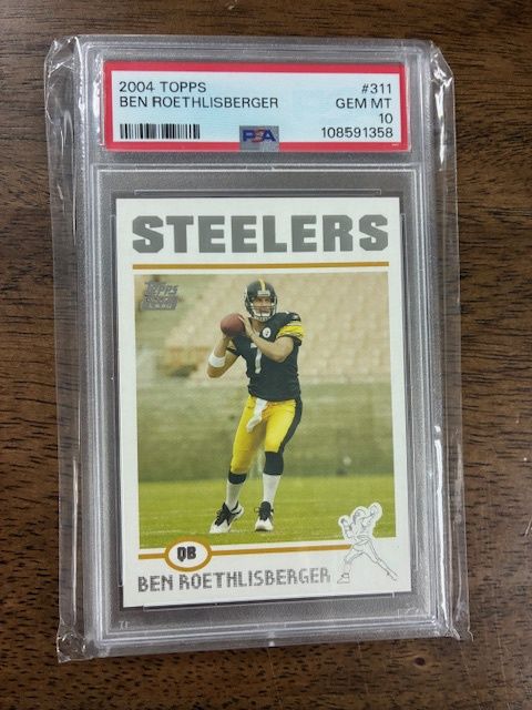 2004 Topps Ben Roethlisberger PSA 10