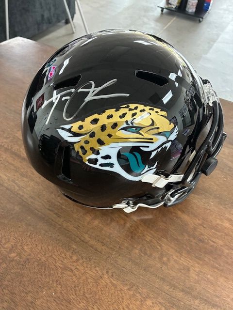 Trevor Lawrence Jacksonville Jaguars Autographed Full Size Replica Helmet with Fanatics Cert