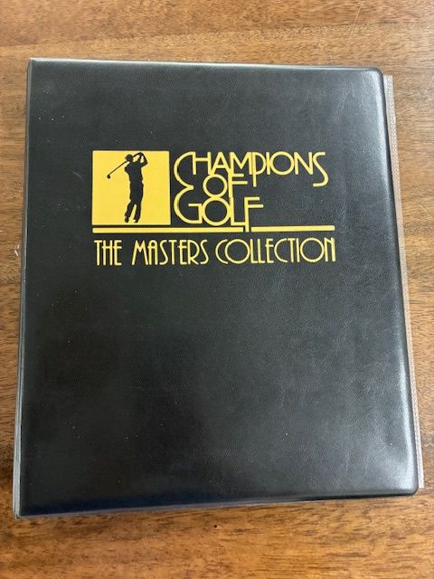 Champions of Golf The Masters Collection Binder &amp; Complete Set 1934 - 1997 Tiger Woods