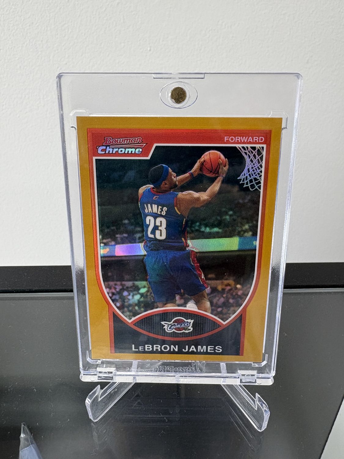 2007 Bowman Chrome LeBron James Gold /99 #23