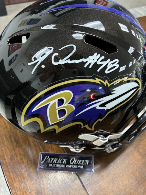 Patrick Queen Autographed Baltimore Ravens Full Size Helmet