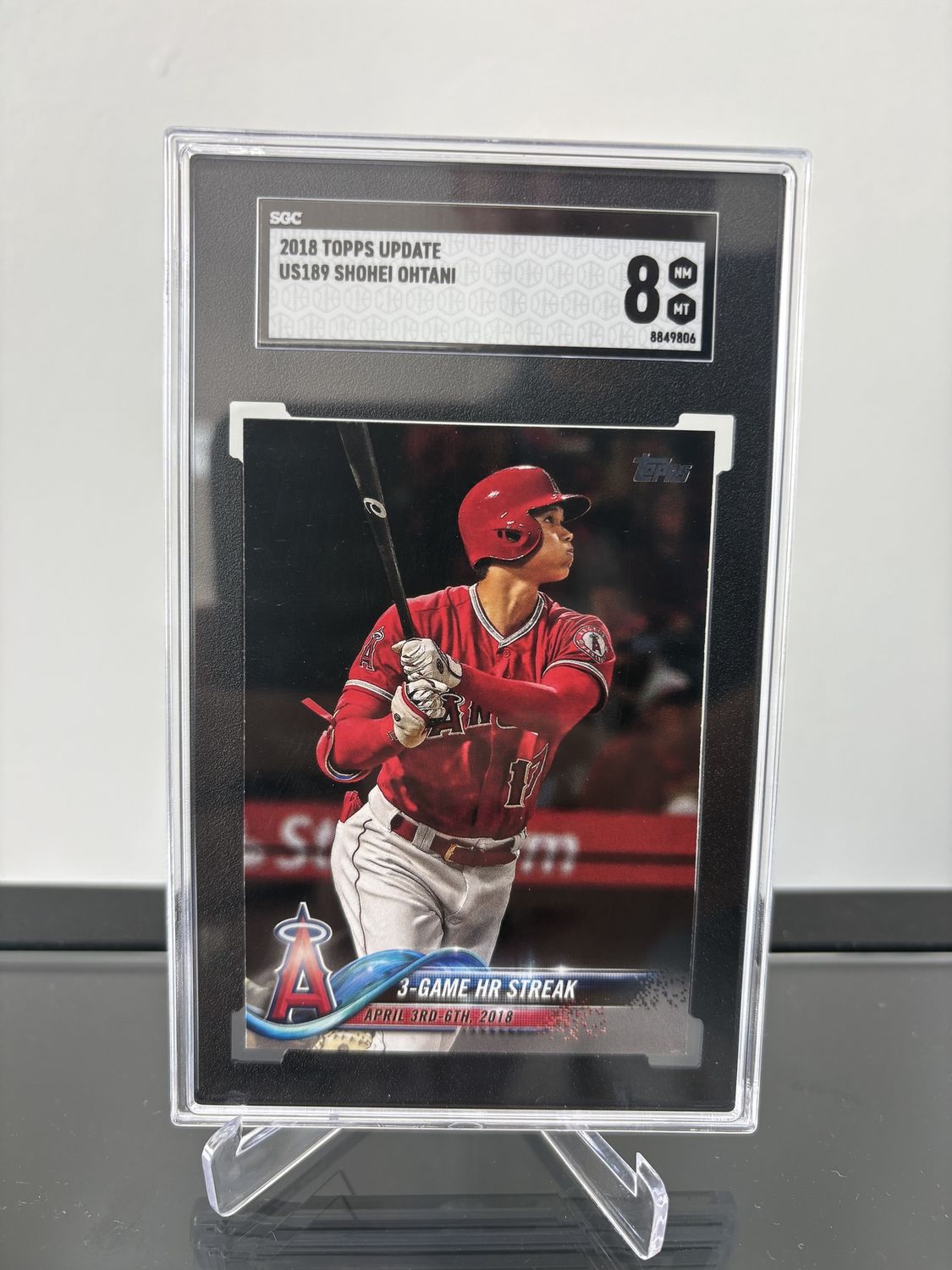 2018 Topps Update Shohei Ohtani RC SGC 8