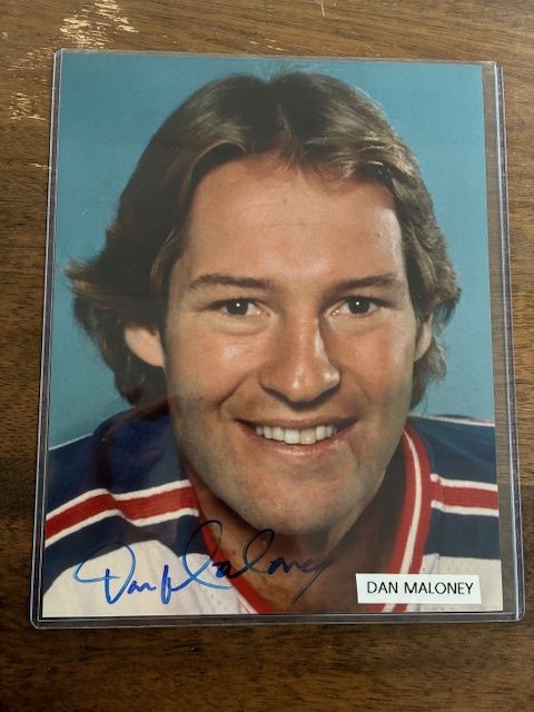 Dan Maloney Autographed 8 x 10 photo