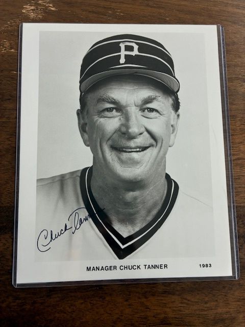 Manager Chuck Tanner Autographed 8 x 10 photo