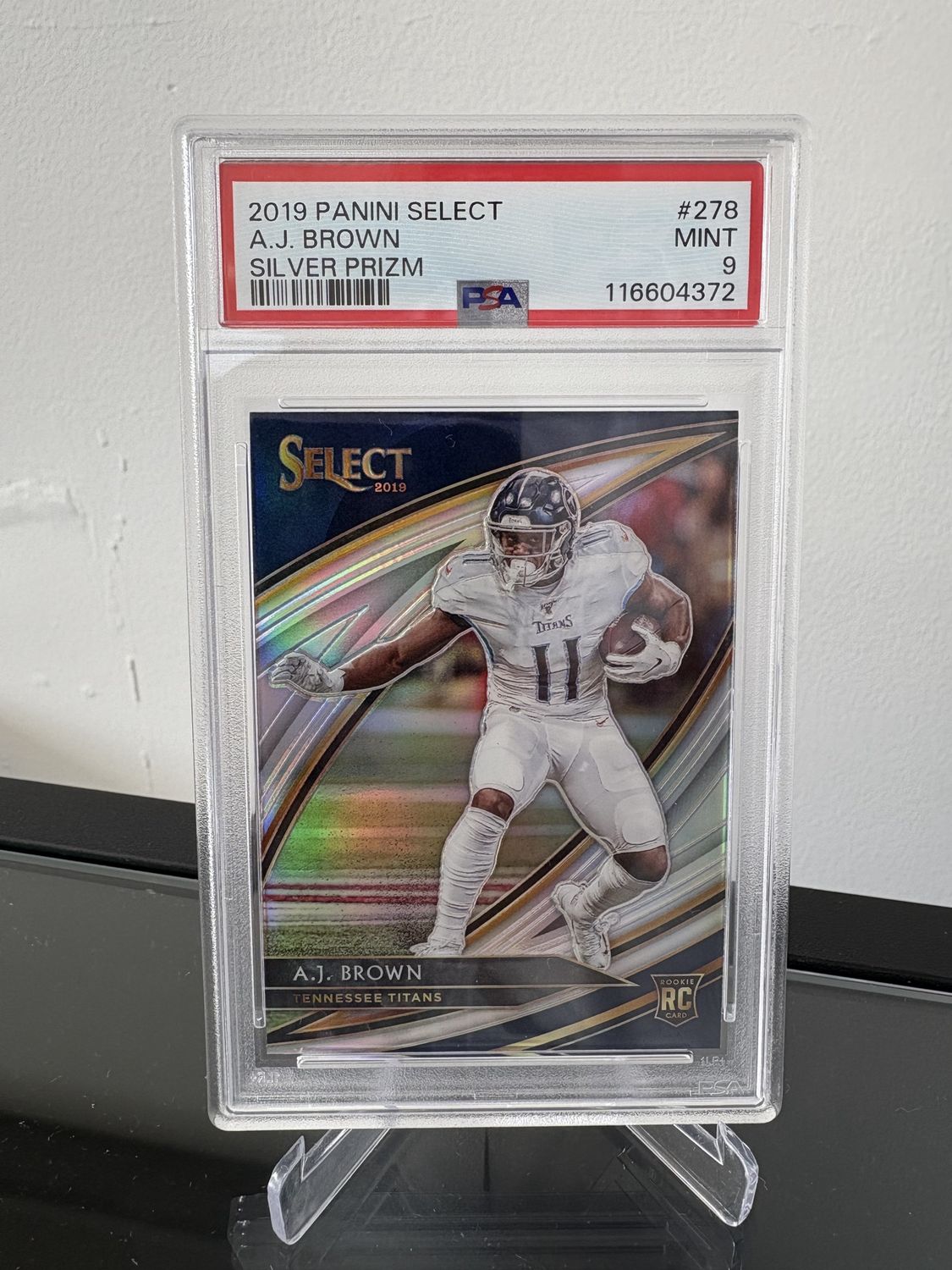 2019 Select AJ Brown Silver Prizm RC PSA 9