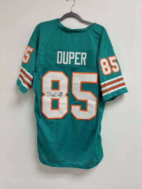 Mark Duper Autographed &quot; Super Duper&quot; Signed Miami Dolphins Jersey JSA