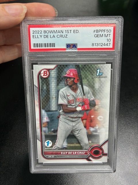 2022 Bowman 1st Ed Elley De La Cruz PSA Gem MT 10