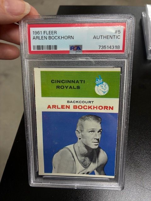 1961 Fleer Arlen Bockhorn PSA Authentic
