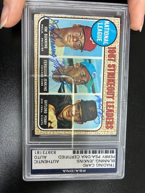 Bunning / Jenkins / Perry Auto PSA/DNA Certified
