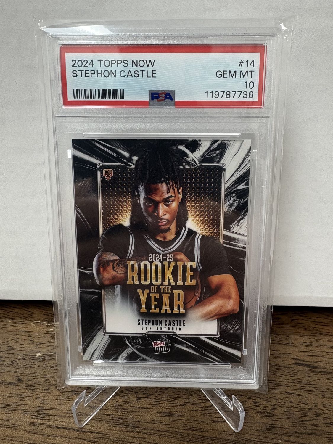 2024 Stephon Castle Topps NOW #14 PSA 10
