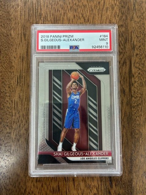 2018 Panini Prizm Shai Gilgeous-Alexander PSA 9 RC