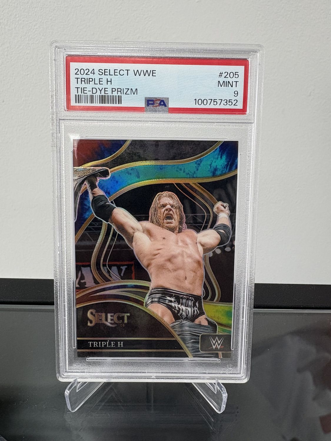 2024 Select WWE Triple H Tie Dye PSA 9