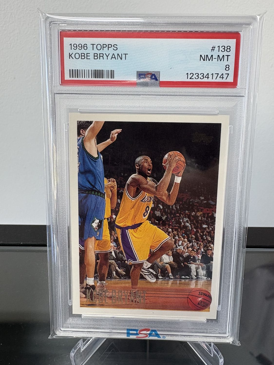 1996 Topps Kobe Bryant RC PSA 8