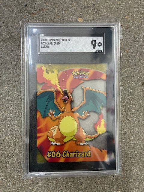 2000 Topps Pokemon TV PC3 Charizard Clear SGC 9