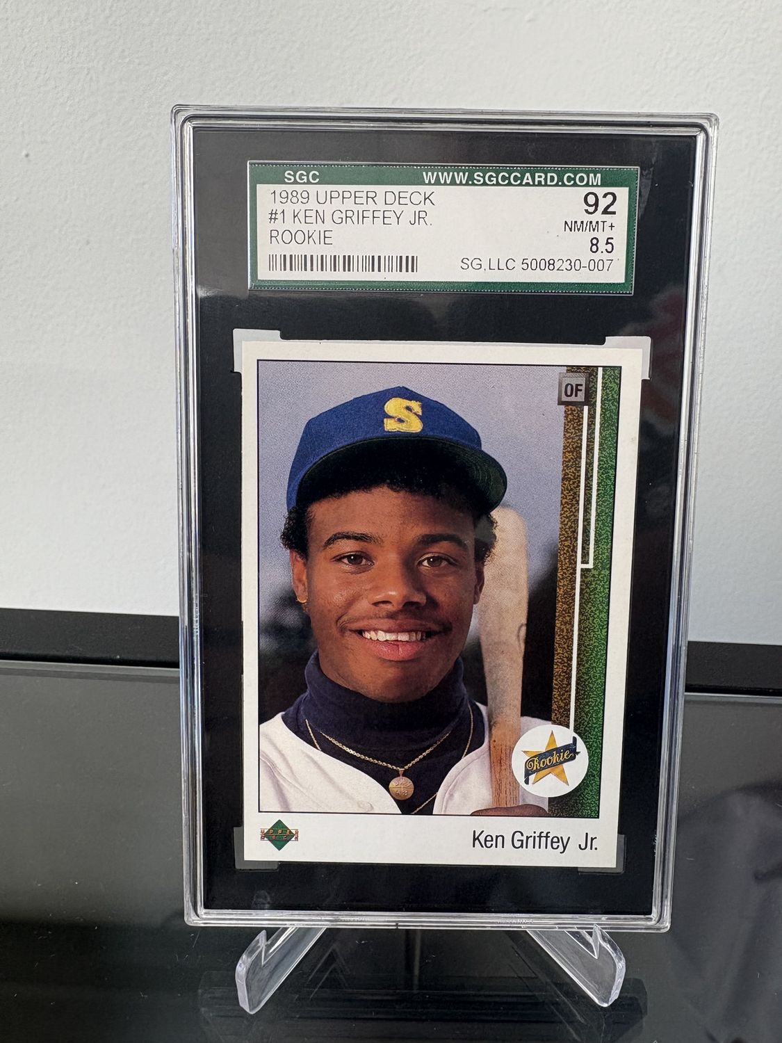 1989 Upper Deck Ken Griffey Jr RC SGC 8.5