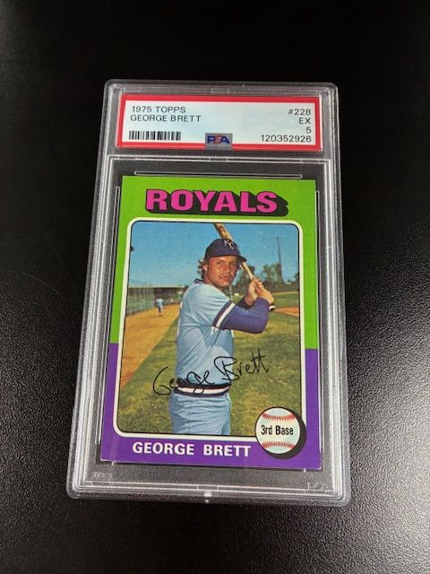 1975 Topps George Brett RC Rookie PSA 5