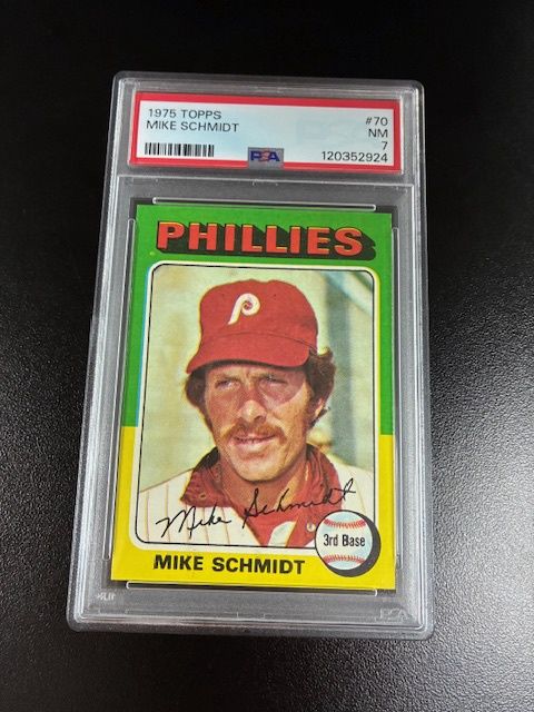 1975 Topps Mike Schmidt PSA 7