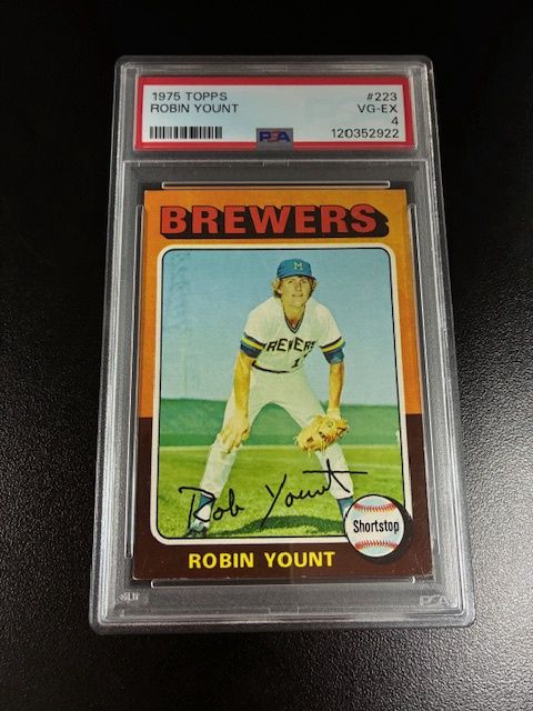 1975 Topps Robin Yount RC PSA 4