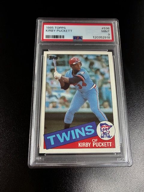 1985 Topps Kirby Puckett RC PSA 9