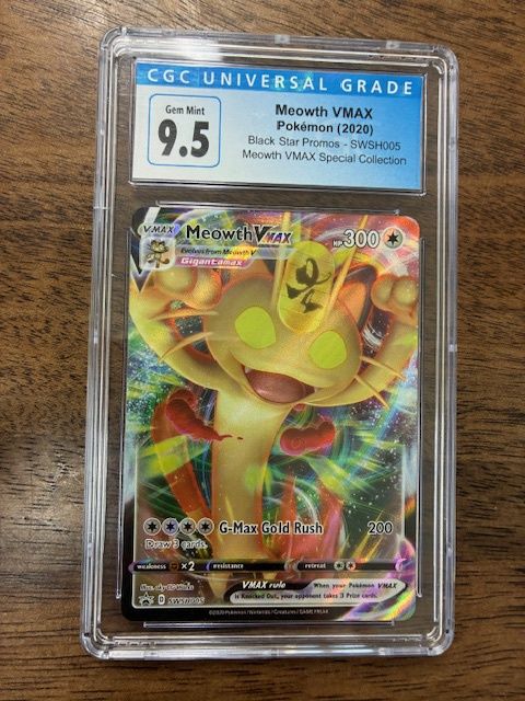 Meowth VMAX Pokemon Black Star Promo CGC 9.5