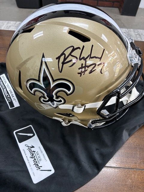 Rashid Shaheed Autographed New Orleans Saints Full Size Helmet